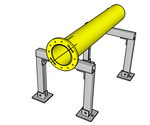 flange fit-up to pipe