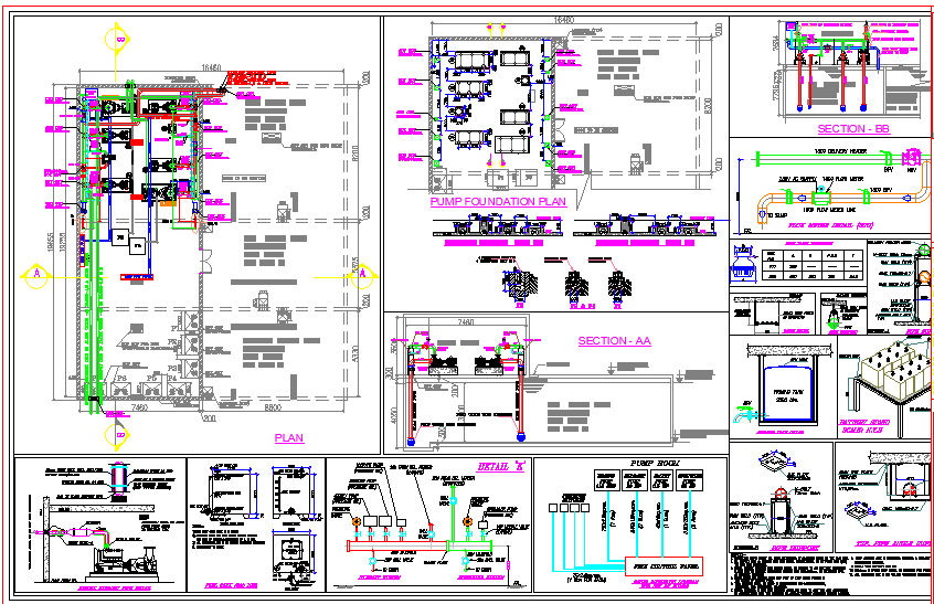 Fire fighting drawing